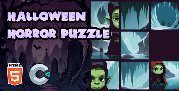 Halloween Concern Puzzle – HTML5 Recreation – C3P