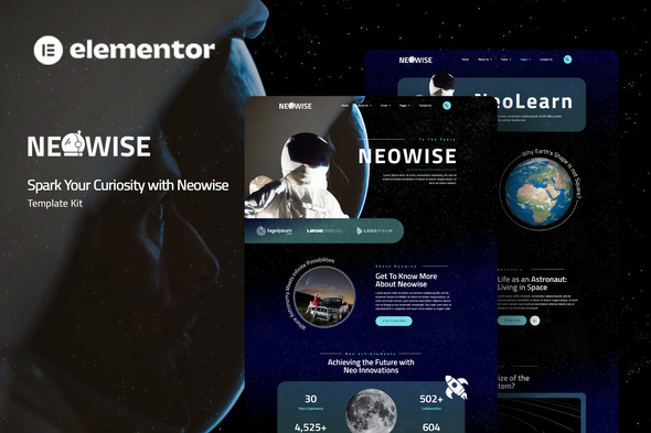 Neowise – Astronomy Elementor Template Tools