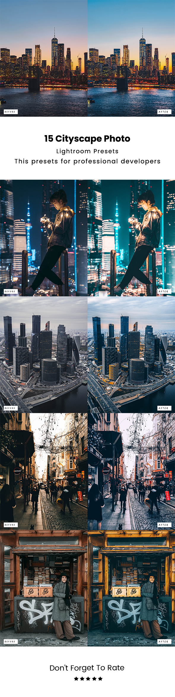 15 Cityscape Picture Lightroom Presets