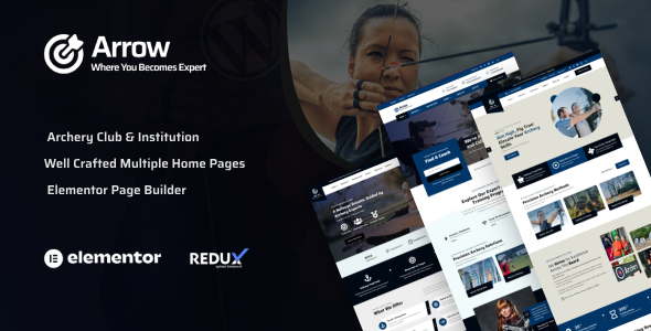 Arrow – Archery Membership WordPress Theme