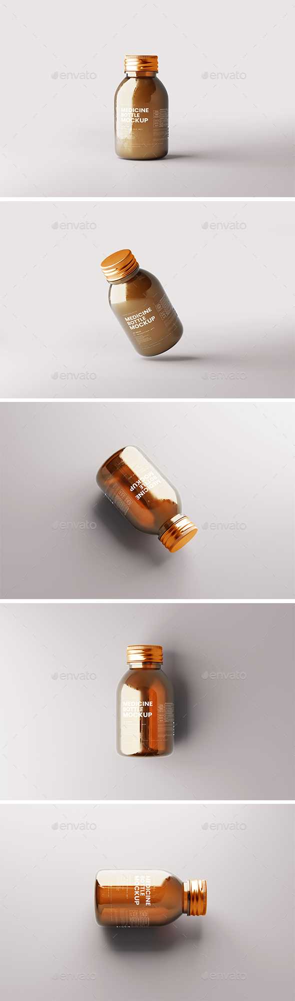 Dinky Liquid Drugs Bottle Mockup