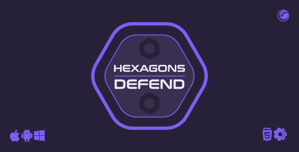 Hexagons Shield | HTML5 Type Recreation