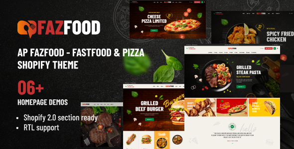 Ap Fazfood – Fastfood Restaurant Shopify Theme