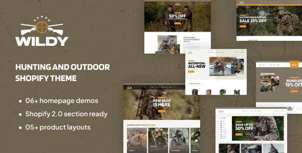 Ap Wildy – Looking & Out of doorways Shopify Theme