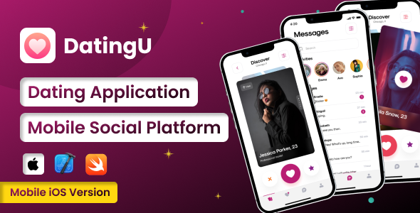 DatingU Relationship App – iOS Swift Chunky Utility With Admin Panel