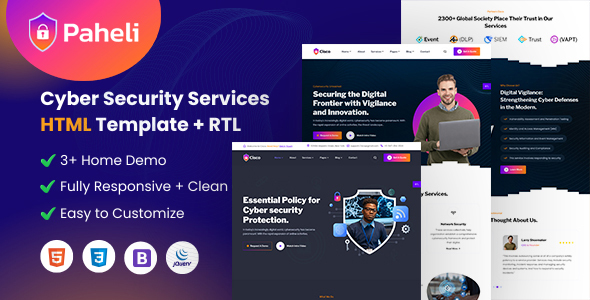 Paheli – Cyber Security HTML Template