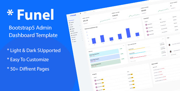 Funel – Bootstrap5 Admin Template