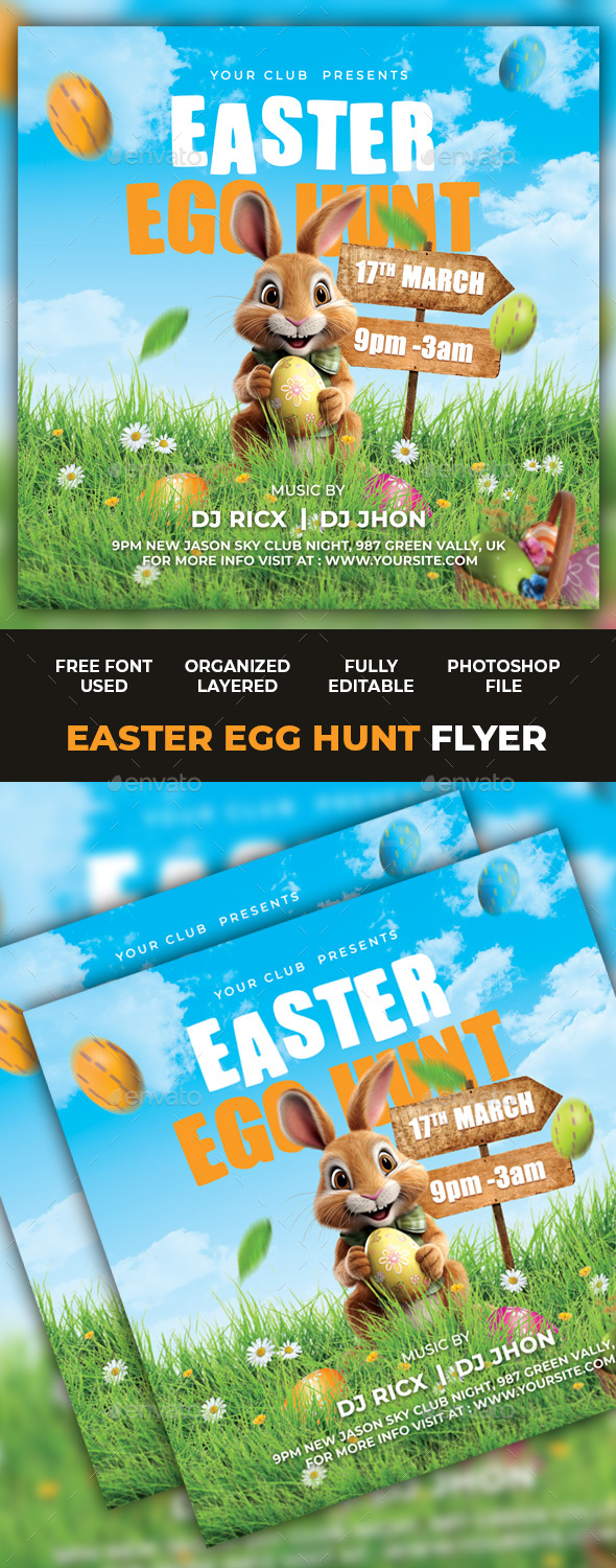 Easter Egg Hunt Flyer