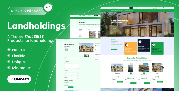 Land Holdings – Luxurious Property Opencart 4 Template