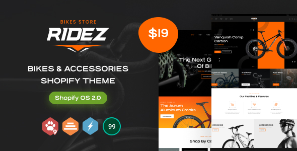 Ridez – Bike & Instruments Shopify Theme OS 2.0