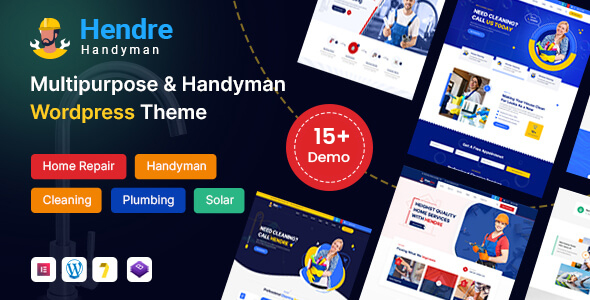 Hendre – Repaire, Plumbing & Handyman Firms and merchandise WordPress Theme