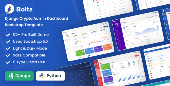 Boltz – Django Crypto Admin Dashboard Template