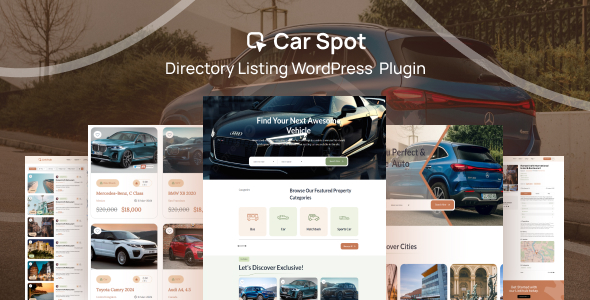 CarSpot – Automobile Itemizing Itemizing WordPress Plugin