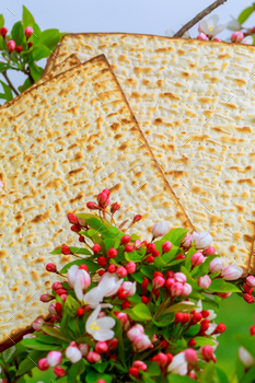 Matzah unleavened bread centerpiece passover event for a Jewish vacation