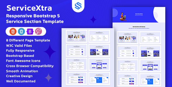 ServiceXtra – Responsive Bootstrap 5 Supplier Portion Template