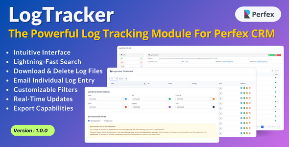 LogTracker – The Extraordinarily environment friendly Log Monitoring Module for Perfex CRM