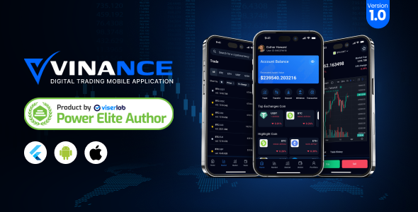 Vinance – Digital Buying and selling Mobile Software