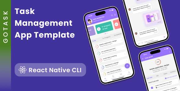 Exercise Organizer | Exercise Administration App | Planning App | Exercise Planner App | React Native CLI | GoTask