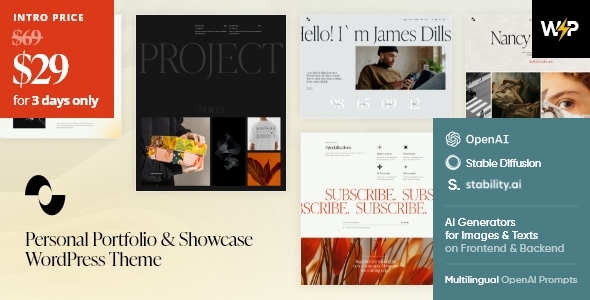 Showmax — Private Portfolio & Showcase WordPress Theme