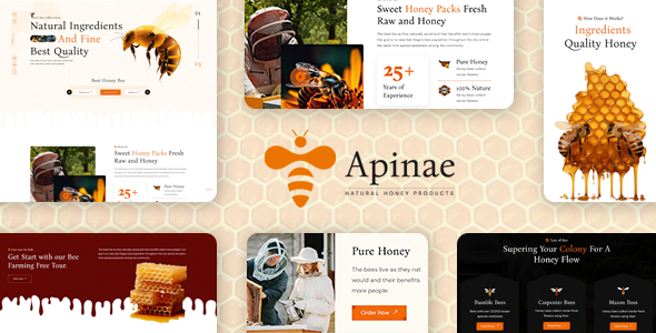 Apinae – Beekeeping and Honey Store Theme