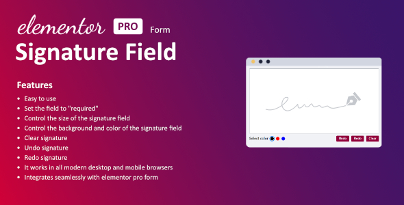 Signature Discipline for Elementor type