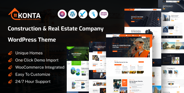 Konta – Building and True Property Firm WordPress Theme