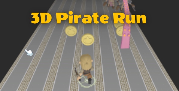 3D Pirate Flee – Ugly Platform Hyper Casual Sport