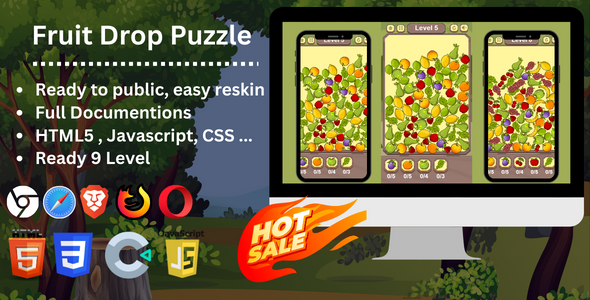 Fruit Tumble Puzzle Invent 3 – HTML5