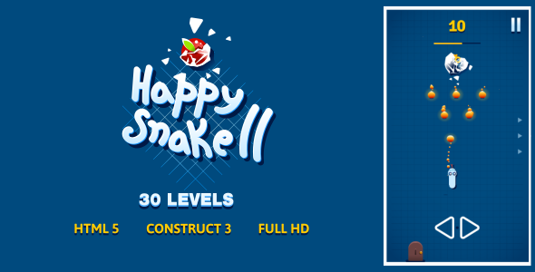 Blissful Snake 2 – HTML5 Recreation (Construct3)