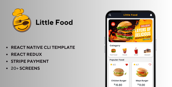 Diminutive Meals Theme – React Native