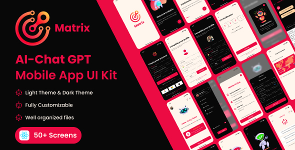 Matrix | AI-Chat Gpt Mobile App | React Native Template