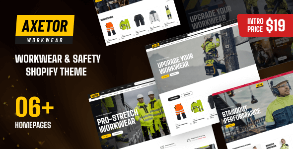 Axetor – Workwear & Safety Shopify Theme