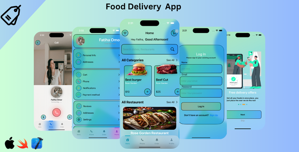 Meals Present App Glass Morpic – iOS SwiftUI