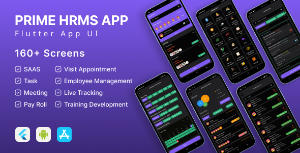 PRIME HRMS APP FLUTTER UI KIT