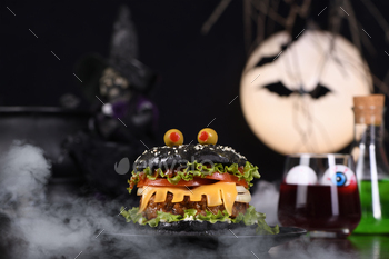 Halloween Monster unlit burger