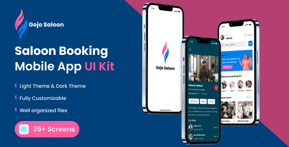 Gojo Saloon Cellular App React Native Template