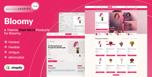 Bloomy – Flower & Florist Shopify 2.0 eCommerce Template