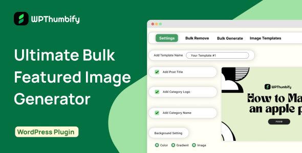 WPThumbify – Bulk Attribute Picture Generator