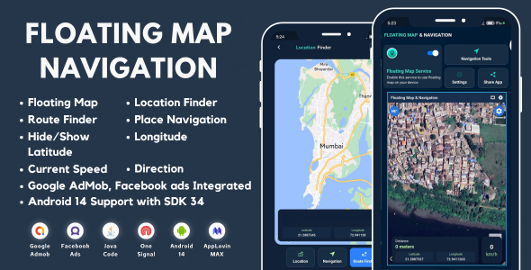 Floating Scheme Navigation with AdMob Commercials Android