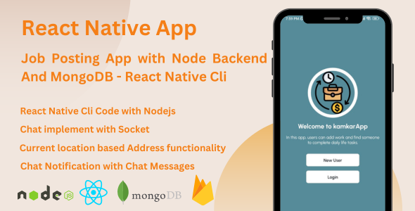 Job Posting App with Node Backend And MongoDB – React Native Cli