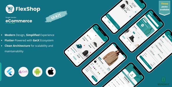 FlexShop UI – Flutter E-commerce App UI