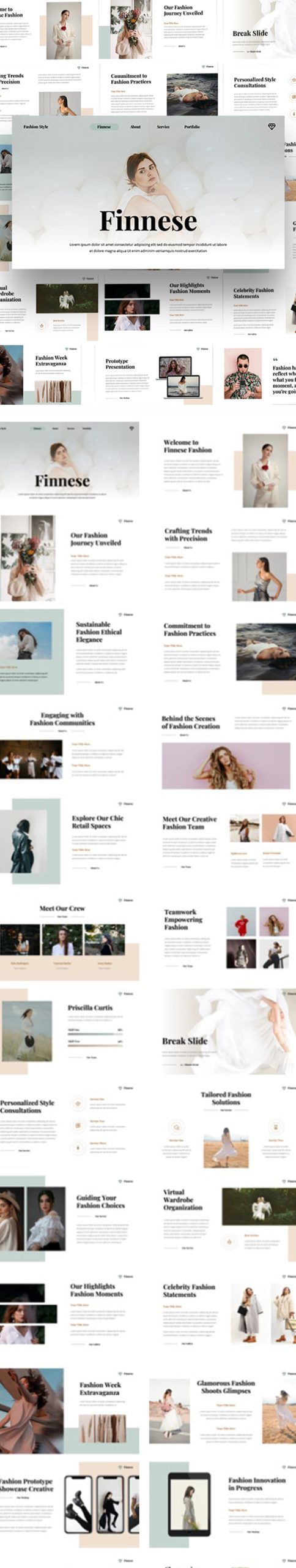 Finesse – Vogue Agency PowerPoint Template