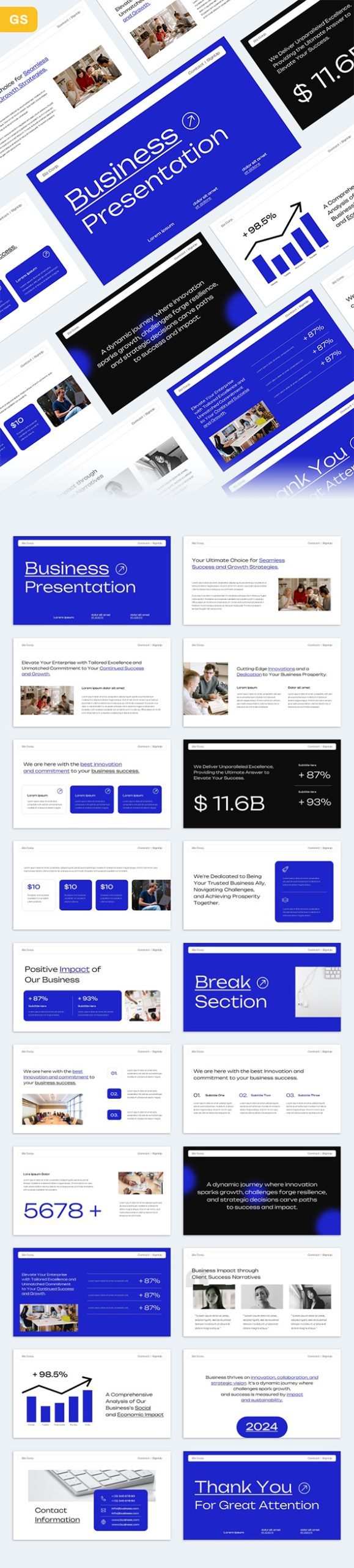 Biz Corp – Business Google Slides Template