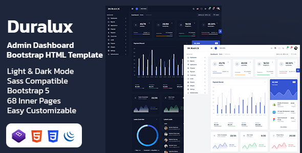 Duralux – Admin Dashboard Bootstrap HTML Template