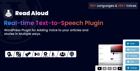 Learn Aloud Plugin Staunch-Time Textual content-to-Speech for WordPress