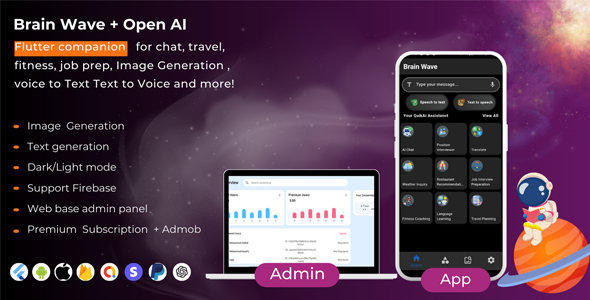 Mind Wave – Extraordinarily environment friendly ChatGPT , Writing Assistant , Picture Generator , Complete Flutter App