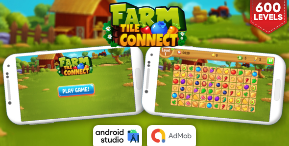 Farm Tile Be a part of – Matching Sport Android Studio Enterprise with AdMob Adverts + Able to Publish