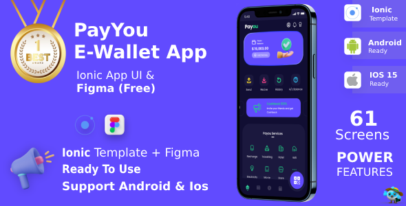 PayYou Digital Pockets Android + iOS + Figma | Ionic | Banking, E-Cash Administration