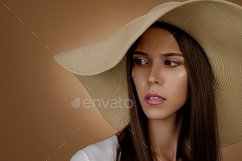 younger woman in commonplace summer season hat