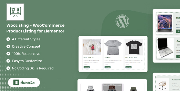 WooListing – WooCommerce Product Itemizing for Elementor